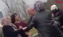 Ümraniye'de yol verme kavgası kamerada: sürücüler tekme ve yumruklarla birbirine girdi