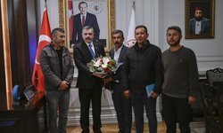 Madencilerden Bakan Çiftçi’ye teşekkür ziyareti!