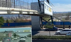 Ankara Yenimahalle'de kahreden olay! Üst geçitte afiş asarken can verdi