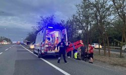 Çorlu’da görev başındaki polis memuruna otomobil çarptı