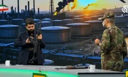 İran'da tansiyonu yükselten görüntüler! Canlı yayında atış talimi yapıldı: Hedefte BAE var!
