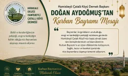 Doğan Aydoğmuş’tan Kurban Bayramı Mesajı: Birlik ve beraberlik vurgusu
