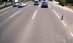Ankara'daki EGO otobüsü böyle kontrolden çıktı! 1 kişinin hayatını kaybettiği kaza kamerada