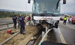 Aydın-Denizli otoyolunda yolcu otobüsü kaza yaptı: Çok sayıda yaralı var!
