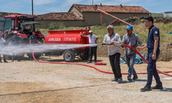 Ankara Büyükşehir'den yangınlara karşı dev önlem! Köylerde 546 tanker dağıtıldı