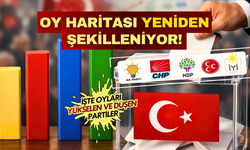 Oy haritası yeniden şekilleniyor! İşte oyları en çok yükselen ve düşen partiler