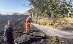 Eskişehir'de korku dolu anlar: Anız yangını fabrikalara 200 metre kala durduruldu