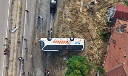 Kırıkkale'de yolcu otobüsü devrildi: 1 kişi ölü, 40 yaralı var