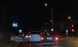 Konya'da trafikte tehlikeli anlar! Makas atan sürücü hem kendini hem herkesi riske attı