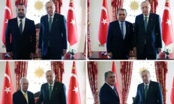 Cumhurbaşkanı Erdoğan 4 büyük kulübün başkanlarıyla bir araya geldi