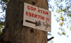 Adana’da mesire alanına dikkat çeken tabela: “Çöp atan eşektir”