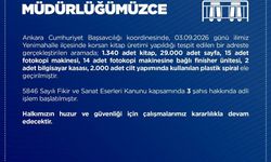 Ankara'da korsan kitap operasyonu: Bin 340 kitap ele geçirildi