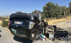 Uşak’ta otomobil takla attı: Sürücü hayatını kaybetti