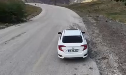 Erzurum’daki gizemli yol dikkat çekti: Araçlar vites boştayken yokuş yukarı gidiyor