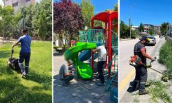 Kahramankazan’da park ve bahçelerde bakım çalışmaları sürüyor