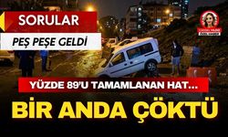 Yüzde 89’u tamamlanmıştı! Keçiören’de altyapı çalışması yapılan yol çöktü