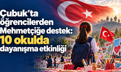 Çubuk’ta öğrencilerden Mehmetçiğe destek: 10 okulda dayanışma etkinliği