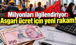 Milyonları ilgilendiriyor: Asgari ücret için yeni rakam verildi!