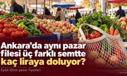 Ankara’da aynı pazar filesi üç farklı semtte kaç liraya doluyor?