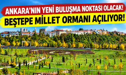 Ankara'nın yeni buluşma noktası olacak! Beştepe Millet Ormanı açılıyor!