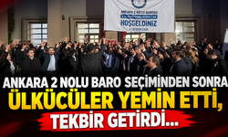Ankara'da baro seçimi sonrası dikkat çeken görüntüler: Ülkücü yemini ettiler!