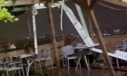 4 işçinin hayatını kaybettiği hortum önce burayı vurmuş! O anlar kamerada