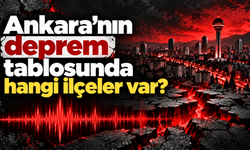 Ankara’nın deprem tablosunda hangi ilçeler var?
