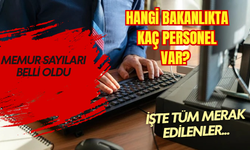 Kamuda hangi bakanlıkta kaç personel var? İşte kurum kurum sayılar