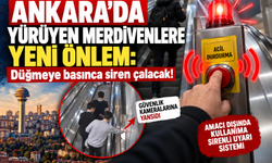 Ankara’da yürüyen merdivenlere yeni önlem: Düğmeye basınca siren çalacak!
