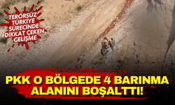 Terörsüz Türkiye sürecinde dikkat çeken gelişme: PKK o bölgede 4 barınma alanını boşalttı!