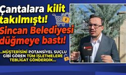 Çantalara kilit takılmıştı! Sincan Belediyesi düğmeye bastı!