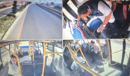 Gaziantep’te şoför direksiyon başında kalp krizi geçirip öldü, yolcu kahraman oldu!
