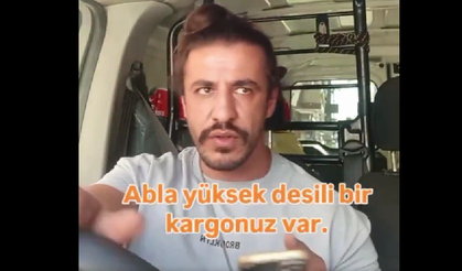 Kurye ile müşteri arasındaki tartışma kameraya yansıdı: "Eşek gibi taşıyacaksın"