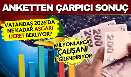 Anketten çarpıcı sonuç: Vatandaş 2026'da ne kadar asgari ücret bekliyor?