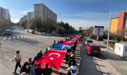 Ankaralılar Atasını Unutmadı: Mahallede Bayraklarla Anma Korteji!