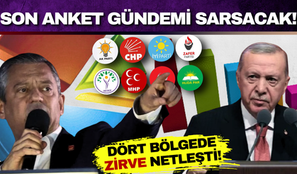 Bu anket çok konuşulacak! Dört bölgede birinci partiler netleşti