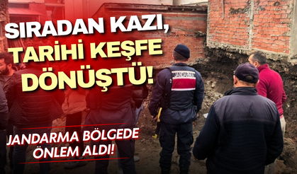 Bursa’da kazı sırasında tarihi mezarlar ortaya çıktı: Jandarma bölgede önlem aldı