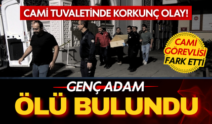 Cami görevlisi fark etti... Tuvalette hareketsiz yatan adam ölü bulundu!