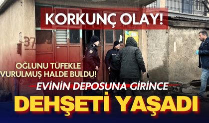 Baba depoya girince korkunç manzarayla karşılaştı! Oğlunu tüfekle vurulmuş halde buldu!