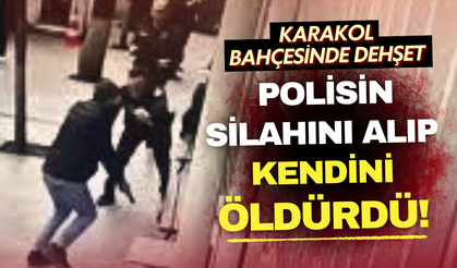 Karakol bahçesinde dehşet: Polisin silahını alıp kendini öldürdü!