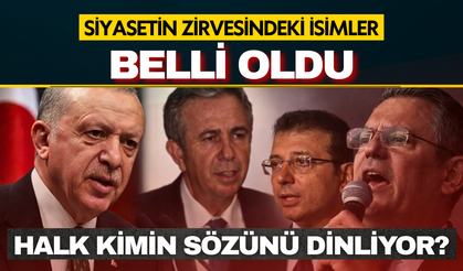 Türkiye’nin en etkili siyasi figürleri belli oldu