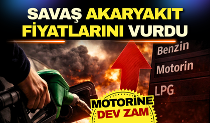 Savaş akaryakıt fiyatlarını vurdu! Motorine dev zam geldi!