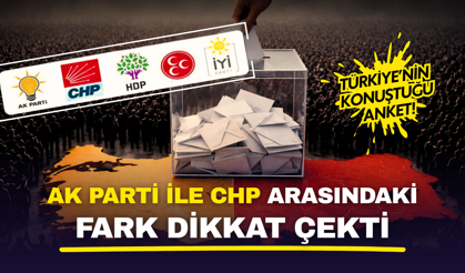 Son seçim anketi patladı! AK Parti ve CHP oyları ortaya çıktı