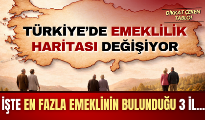 Türkiye’de emeklilik haritası değişiyor: İşte en fazla emeklinin bulunduğu 3 il