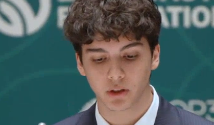 Cumhurbaşkanı Erdoğan’ın torununun akıcı ingilizce sunumu beğeni topladı