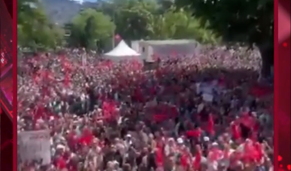 Özgür Özel’e destek için Güvenpark’ta buluştular: Meydanda dikkat çeken şarkı