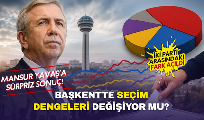 Başkentte seçim dengeleri değişiyor mu? Mansur Yavaş'a sürpriz sonuç!
