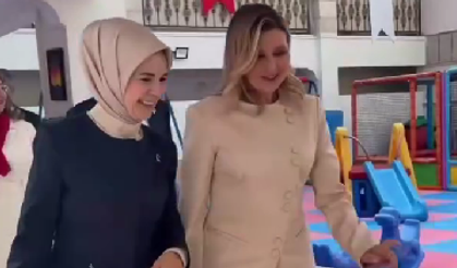 Bakan Göktaş ve Olena Zelenska'dan Türkiye'deki Ukraynalı çocuklara anlamlı ziyaret