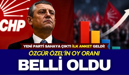 Yeni parti sahaya çıktı ilk anket geldi! Özgür Özel'in oy oranı belli oldu