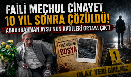Faili meçhul cinayet 10 yıl sonra çözüldü! Abdurrahman Aysu'nun katilleri ortaya çıktı